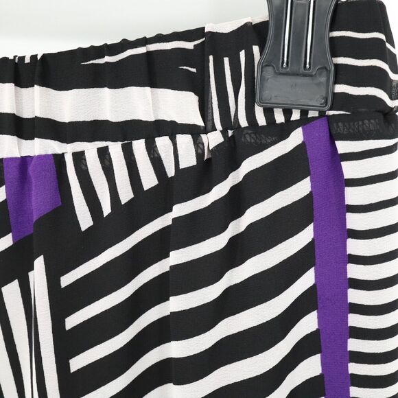 Bisou Bisou Pants Womens Medium Sheer Wide Leg Palazzo Lining Michele Bohbot - Picture 8 of 12